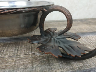 GRILL PLATE / Meat dish / keep grilling warm / Steel gift /Metal dishes / Cookware for camping / Picnic BBQ /Tableware as a gift