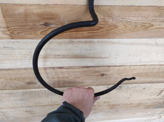 Towel rack snake, towel ring, towel holder, bathroom towel bar, black wall mounted towel holder, metal towel holder, wrought iron rack