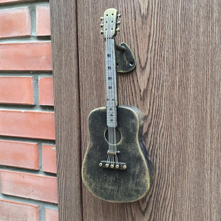 Guitar door handle, Unique guitar door pull, Musical instrument door handle, Guitar-themed door hardware, Guitar design door handle