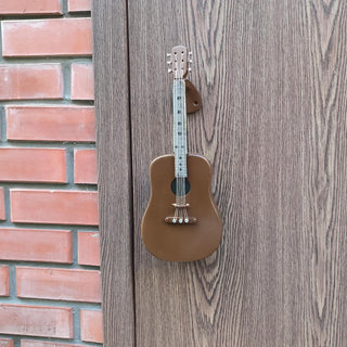Guitar door handle, Unique guitar door pull, Musical instrument door handle, Guitar-themed door hardware, Guitar design door handle