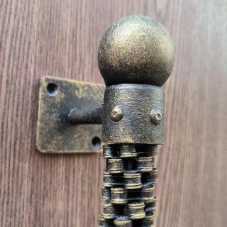 Industrial Bicycle Chain Door Handle - Rustic, Steampunk, Handmade Decor