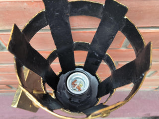 Wall lamp vintage, medieval style lamp, wrought iron lamp, Viking style lighting