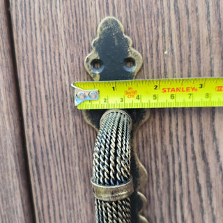Wrought iron handle, Hand forged handle, Door handle, Metal handle, Barn door handle, Door decor, Wrought hardware, Door furniture