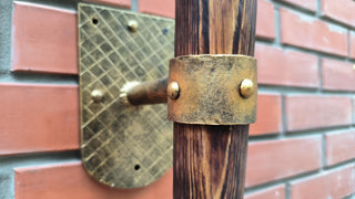 Wall lamp vintage, medieval style lamp, wrought iron lamp, Viking style lighting