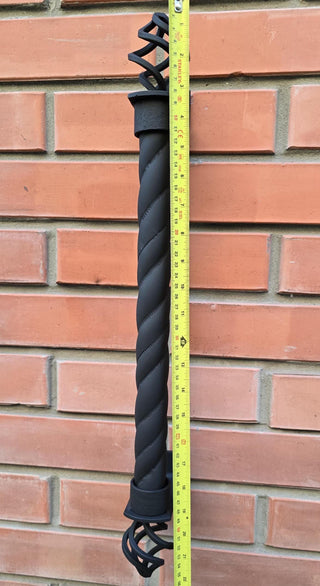 Forged iron door handles, Wrought iron handle, Hand forged handle, Door handle, Metal handle, Barn door handle, Door decor