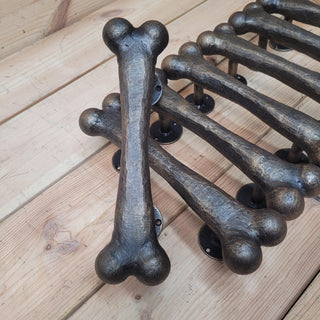 Door handle Bone, barn door handle, metal handle, handmade