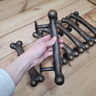 Door handle Bone, barn door handle, metal handle, handmade