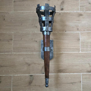 Rustic Medieval Wall Torch Sconce Light
