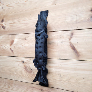 Fish Door Handle, A Pike Handle, Unique handcrafted door handle, Barn Door Handle, Iron Door Pull