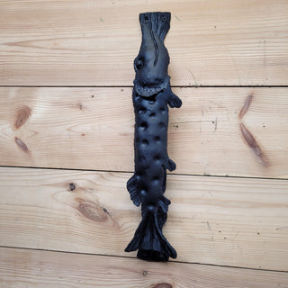 Fish Door Handle, A Pike Handle, Unique handcrafted door handle, Barn Door Handle, Iron Door Pull