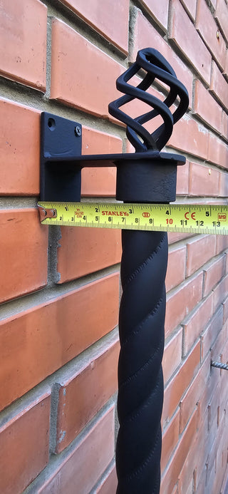 Forged iron door handles, Wrought iron handle, Hand forged handle, Door handle, Metal handle, Barn door handle, Door decor