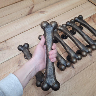 Door handle Bone, barn door handle, metal handle, handmade