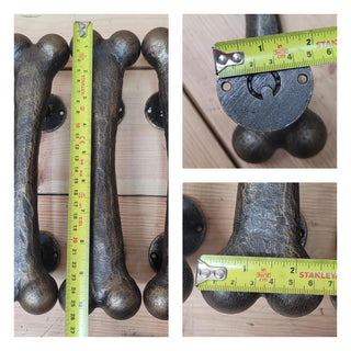 Door handle Bone, barn door handle, metal handle, handmade