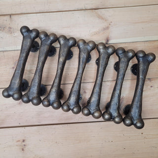 Door handle Bone, barn door handle, metal handle, handmade