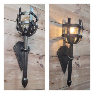 Medieval lantern, Wall sconce, Wall lightining