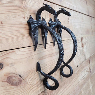 Pair of barn door handles, Dragons door handles