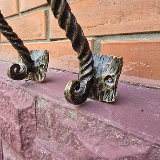 Pair of barn door handles, Dragons door handles
