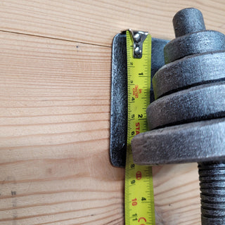 Front door handle Sports Barbell Gym door handle Wrought iron handle Door pull Metal handle Door decor Father's Day gift