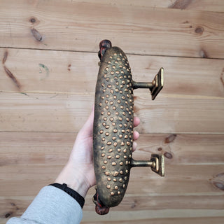 Hot Dog Door Handle - Retro Diner Style Iron Pull, Vintage Restaurant Door Decor, Metal Door Handle