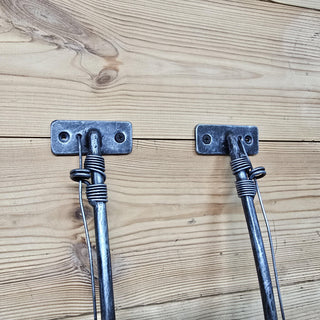 Fishing rod Door Handle, Unique handcrafted door handle, Unusual door decor, Barn Door Handle, Iron Door Pull