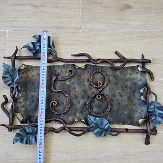 house number sign