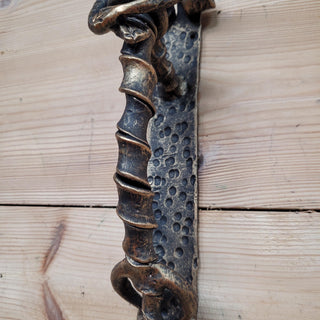 Dog Door Handle - Wrought Iron Door Pull - Boxer Dog Knob - Animal Door Handle for Front Door, Cabin or Barn - Unique Dog Gift for Dog Lover