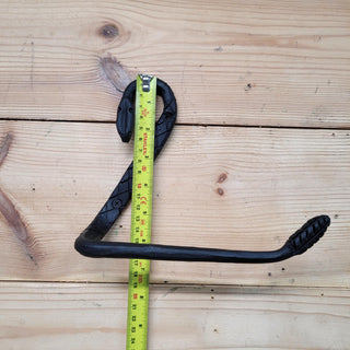 Metal paper holder, paper holder wall, toilet paper holder rattle snake, wrought paper holder,black paper holder