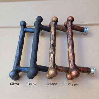Iron Dog Bone Cabinet Handle: Rustic Drawer Pull, Pet Decor