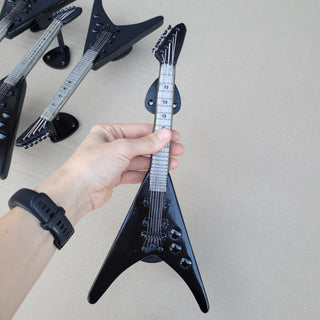 Handcrafted Iron Electric Guitar Door Handle: Music Lover Decor