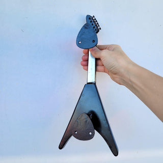 Handcrafted Iron Electric Guitar Door Handle: Music Lover Decor