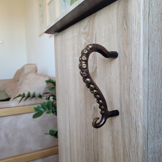 Octopus Tentacle Handle – Nautical Cabinet Pull, Bronze Color Finish