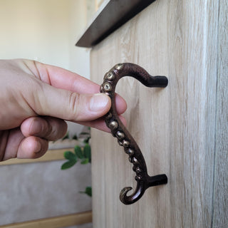 Octopus Tentacle Handle – Nautical Cabinet Pull, Bronze Color Finish