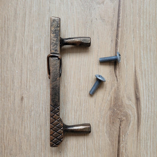 Clothespin Cabinet Handle – Rustic Metal Drawer Pull