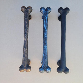 Hand Forged Dog Bone Door Handle: Metal Barn Door Hardware