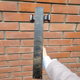 Hand Forged Hammer Door Handle – Wrought Iron Door Pull | Rustic Blacksmith Door Hardware | Unique Metal Door Handle