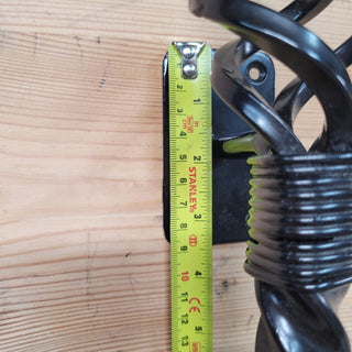 Wrought Iron Door Handle – 25 inch Black Twisted Handle for Wooden or Iron Doors, Handmade Rustic Pull Handle, Farmhouse Barn Door Hardware