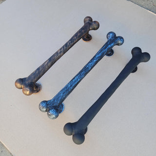 Hand Forged Dog Bone Door Handle: Metal Barn Door Hardware