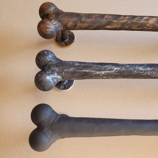 Hand Forged Dog Bone Door Handle: Metal Barn Door Hardware