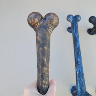 Hand Forged Dog Bone Door Handle: Metal Barn Door Hardware