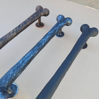 Hand Forged Dog Bone Door Handle: Metal Barn Door Hardware