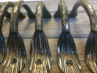 Hand Forged Iron Barn Door Handle: Rustic Wrought Hardware