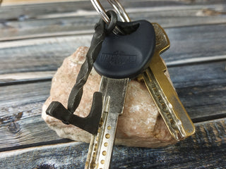 Handmade Forged Iron Viking Hammer Amulet Necklace