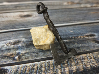 Handmade Forged Iron Viking Hammer Amulet Necklace