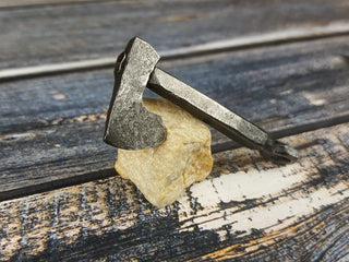 Handmade Forged Iron Viking Hammer Amulet Necklace