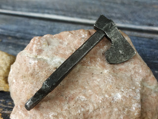 Handmade Forged Iron Viking Hammer Amulet Necklace