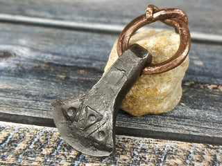 Handmade Forged Iron Viking Hammer Pendant Amulet