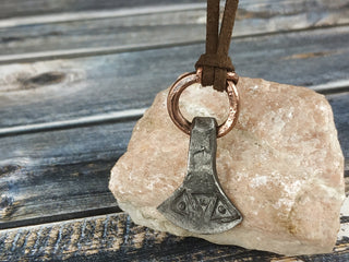 Handmade Forged Iron Viking Hammer Pendant Amulet