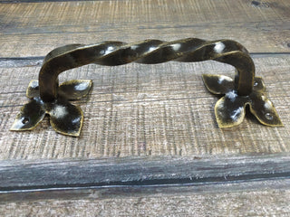 Hand Forged Metal Door Handle: Wrought Iron Barn Decor