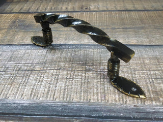 Hand Forged Metal Door Handle: Wrought Iron Barn Decor