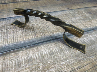 Hand Forged Steel Door Handle: Wrought Iron Barn Decor